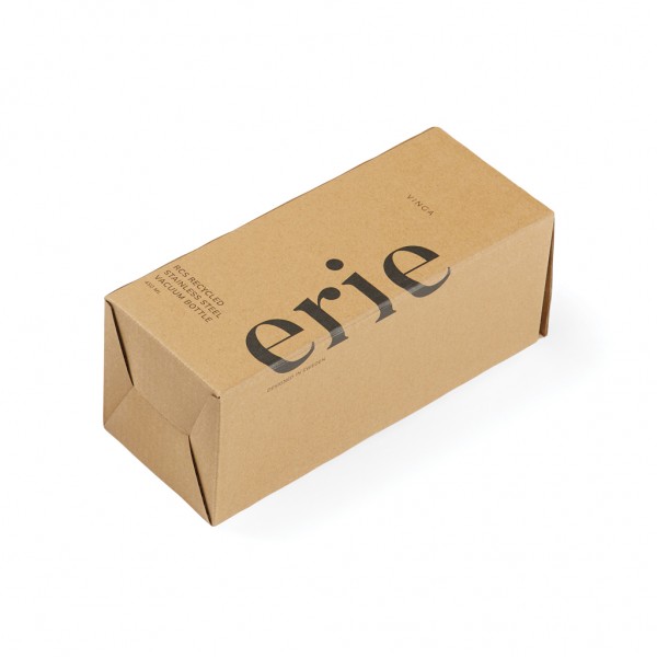 VINGA Erie 450ml Vakuumflasche aus RCS recyceltem Stahl, blau