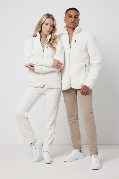 IQONIQ Diran Fleecejacke aus recyceltem Polyesterflor, neutral XXS