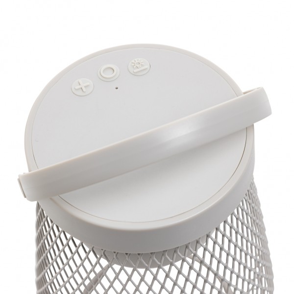 Aurora USB-Tischlampe aus RCS recyceltem ABS, grau