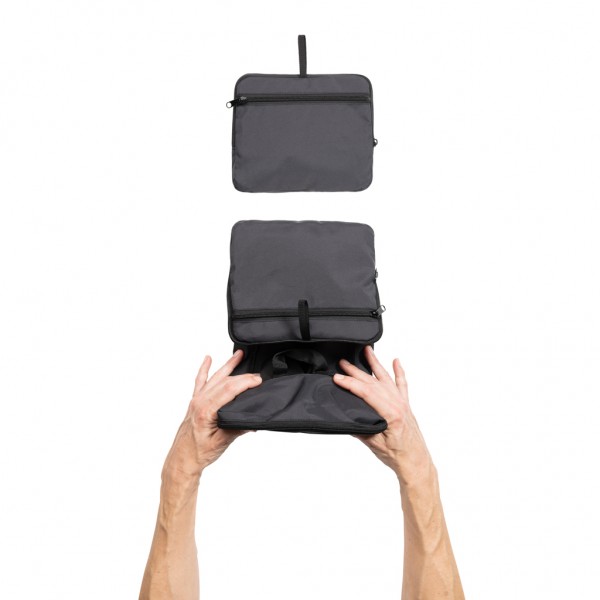 Dillon AWARE™ RPET faltbarer klassischer Rucksack, schwarz