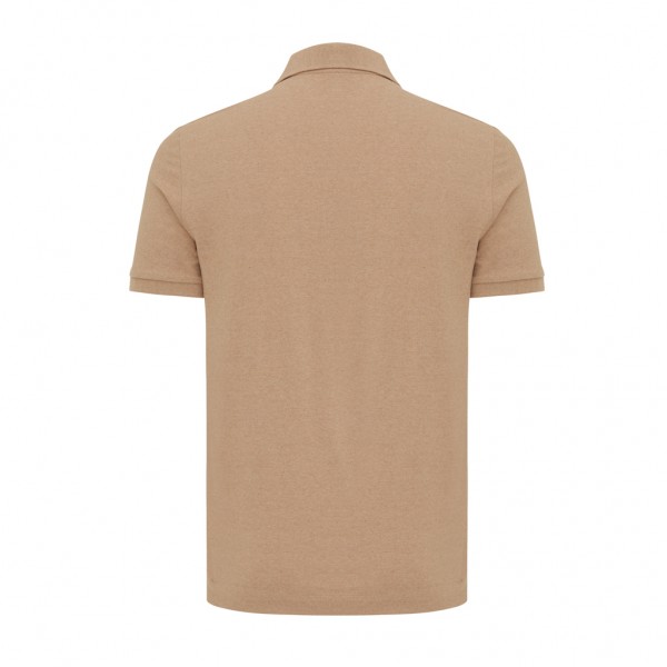 IQONIQ Yosemite Piqué-Poloshirt aus recycelter Baumwolle, heather brown XS