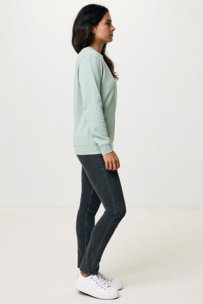 IQONIQ Zion Rundhals-Sweater aus recycelter Baumwolle, Iceberg green M