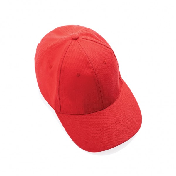 Impact 6 Panel Kappe aus 280gr rCotton mit AWARE™ Tracer, luscious red