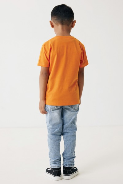 IQONIQ Koli Kids T-Shirt aus recycelter Baumwolle, orange 34