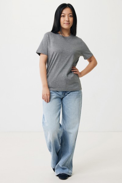 IQONIQ Brett T-Shirt aus recycelter Baumwolle, light heather anthracite S