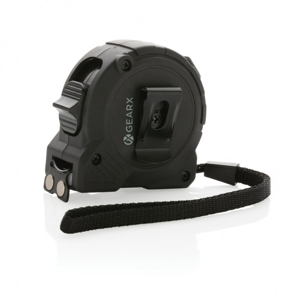 Gear X 5m Maßband mit langsamer/schneller Rückzugsfunktion, schwarz