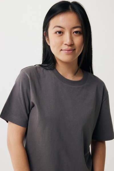 IQONIQ Kakadu relaxed T-Shirt aus recycelter Baumwolle, anthrazit L