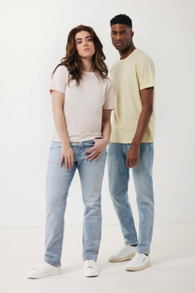 IQONIQ Sierra Lightweight T-Shirt aus recycelter Baumwolle, cream yellow XXS