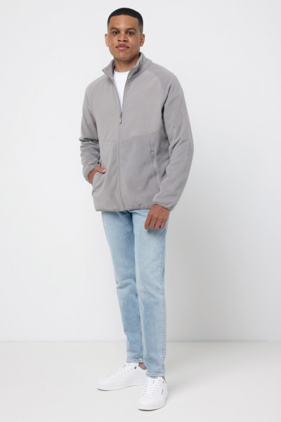 IQONIQ Talung Mikrofleece Jacke aus recyceltem Polyester, storm grey XXXL