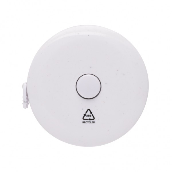 Schneiderband aus RCS recyceltem Kunststoff, weiß