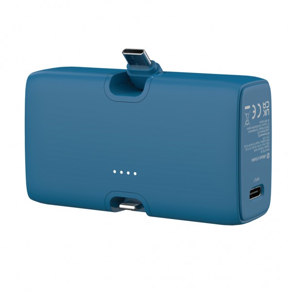 Urban Vitamin Los Angeles 20W Powerbank aus RCS rec. Plastik, blau