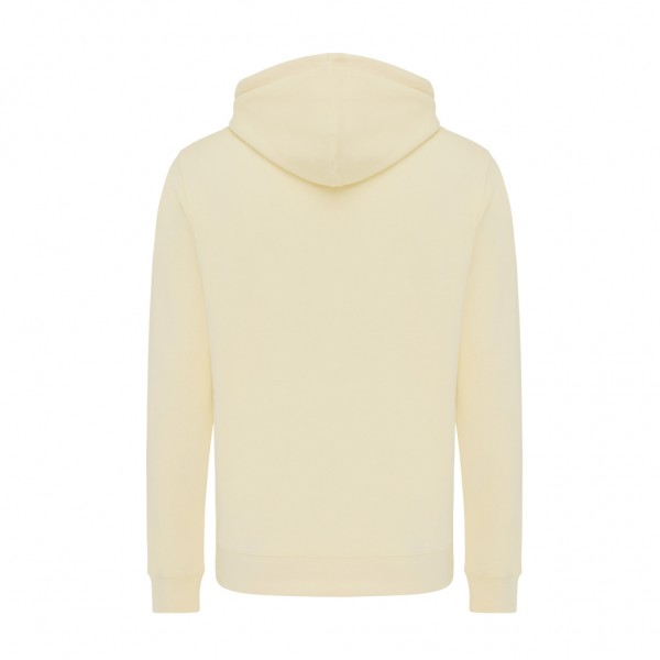 IQONIQ Rila Lightweight Hoodie aus recycelter Baumwolle, cream yellow XXS