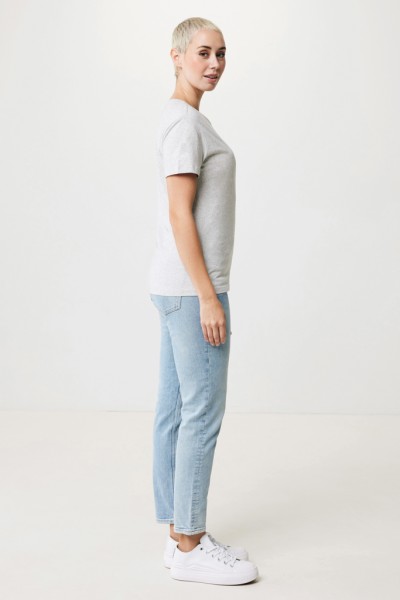 IQONIQ Yala Damen T-Shirt aus recycelter Baumwolle, light heather grey XS