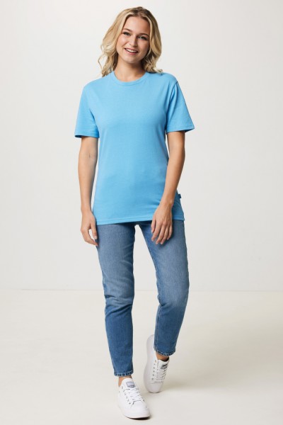 IQONIQ Bryce T-Shirt aus recycelter Baumwolle, tranquil blue S