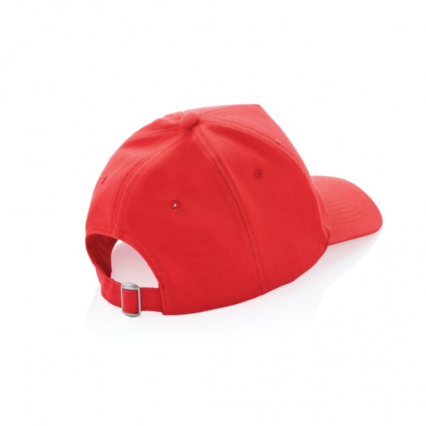 Impact 5 Panel Kappe aus 280gr rCotton mit AWARE™ Tracer, luscious red
