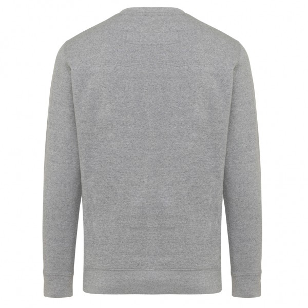IQONIQ Etosha Lightweight Sweater aus recycelter Baumwolle, light heather anthracite XL