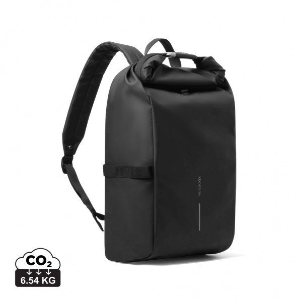 Urban wasserabweisender Fahrrad-Rucksack, schwarz