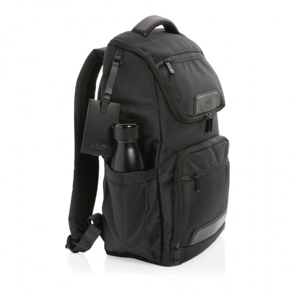 Swiss Peak AWARE™ RPET Voyager 15.6` Laptop Rucksack, schwarz