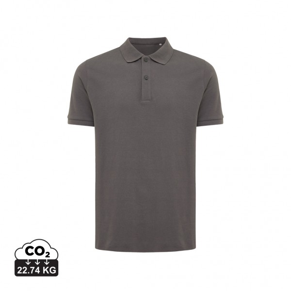 IQONIQ Yosemite Piqué-Poloshirt aus recycelter Baumwolle, anthrazit L