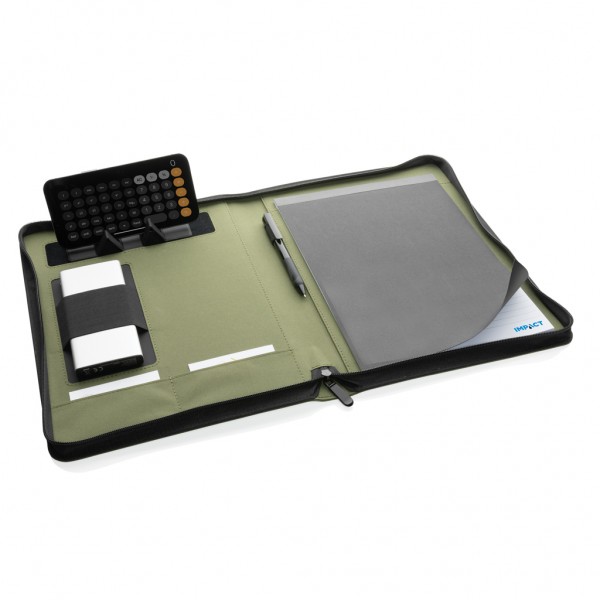 Impact Aware™ Deluxe 300D Tech Portfolio mit Reißverschluss, grün