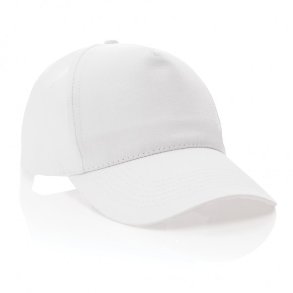 Impact 5 Panel Kappe aus 190gr rCotton mit AWARE™ Tracer, weiß