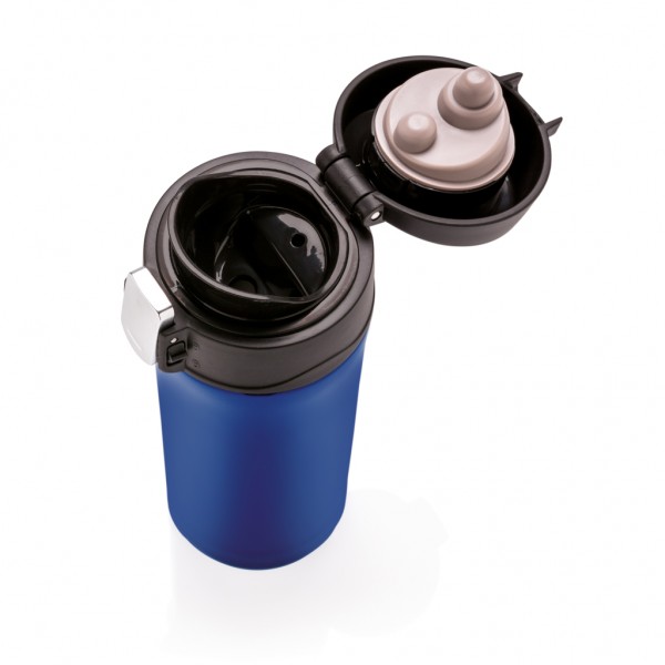 Easy-Lock Vakuum-Becher aus RCS recyceltem Stainless-Steel, blau