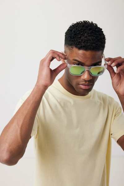 Gleam Sonnenbrille aus RCS rec. PC mit verspiegelten Gläsern, weiß