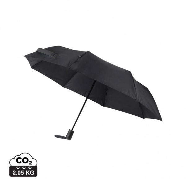 VINGA Baltimore AWARE™ RPET 21“ Regenschirm, schwarz