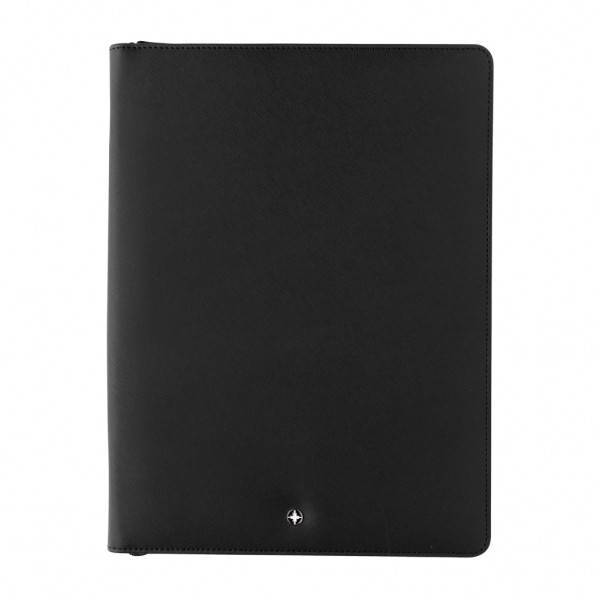 Swiss Peak Heritage RCS rPU A4 Portfolio mit Reißverschluss, schwarz