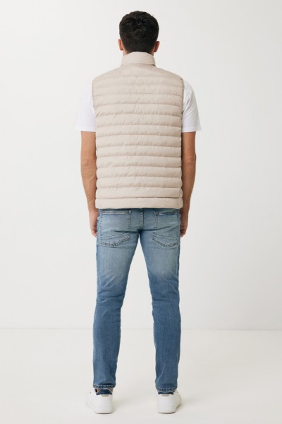 IQONIQ Meru Herren Bodywarmer aus recyceltem Polyester, beige XXL