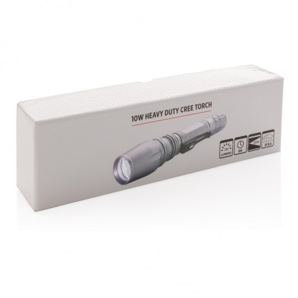 10W Cree Taschenlampe, grau