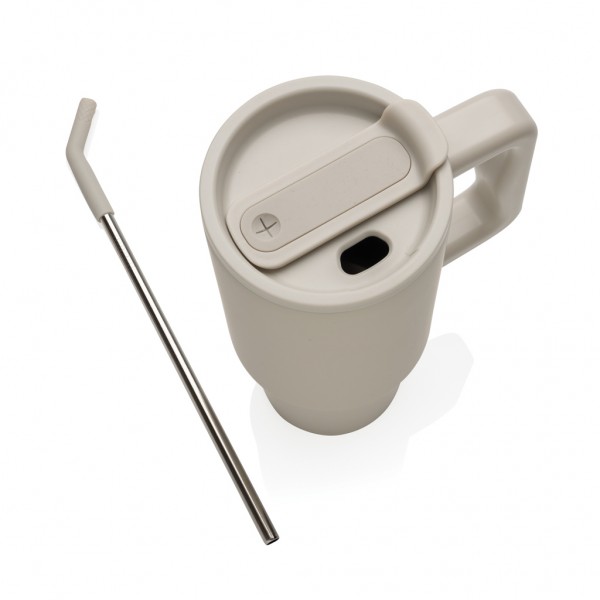 Embrace Deluxe Becher aus RCS recyceltem Edelstahl 900ml, beige