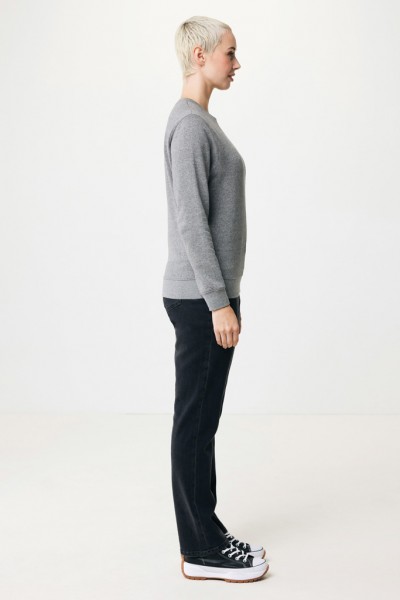 IQONIQ Etosha Lightweight Sweater aus recycelter Baumwolle, light heather anthracite XXL