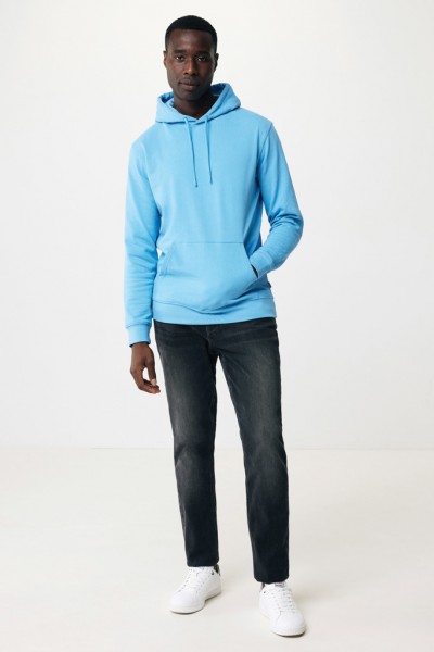 IQONIQ Jasper Hoodie aus recycelter Baumwolle, tranquil blue M