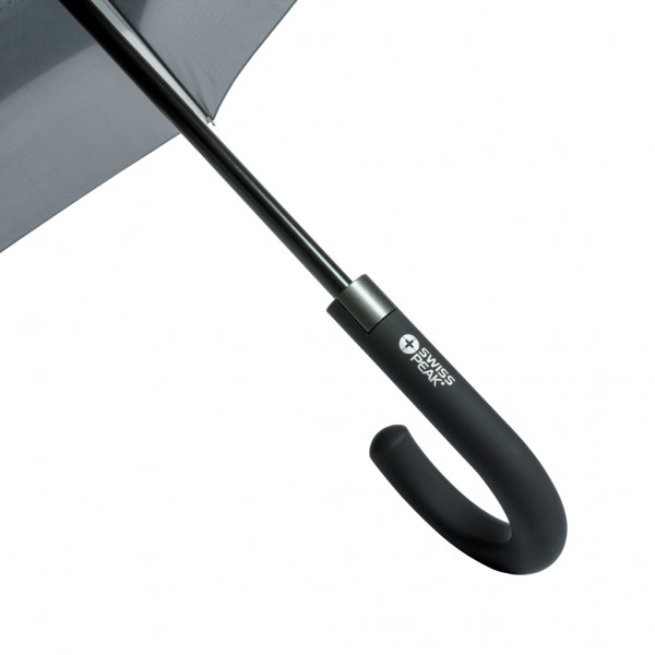 Swiss Peak AWARE™ 23` bis 27` erweiterbarer Regenschirm, schwarz