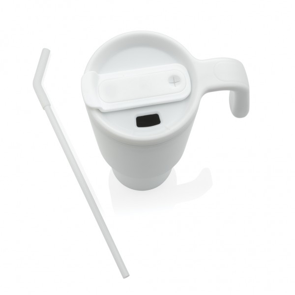 Graphic 360 Becher aus RCS-zertifiziert recyc. Stahl, 900ml, weiß