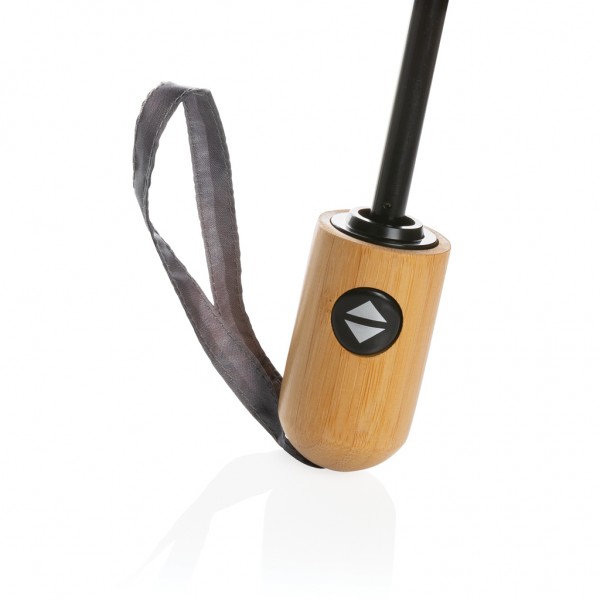 21` Impact AWARE™ RPET 190T Bambus-Schirm autom. open/close, anthrazit