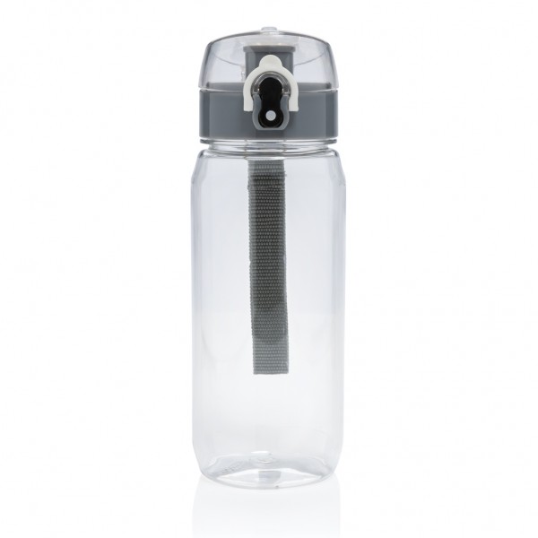 Yide RCS rPET verschließbare Wasserflasche 600ml, transparent