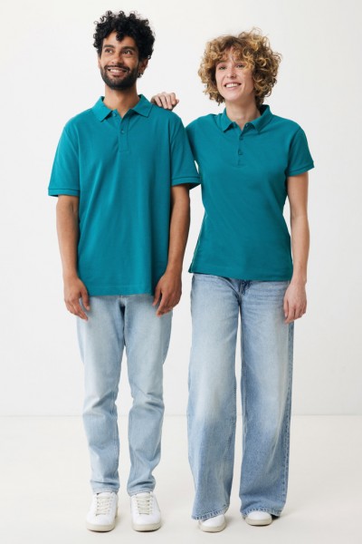 IQONIQ Yosemite Piqué-Poloshirt aus recycelter Baumwolle, verdigris M