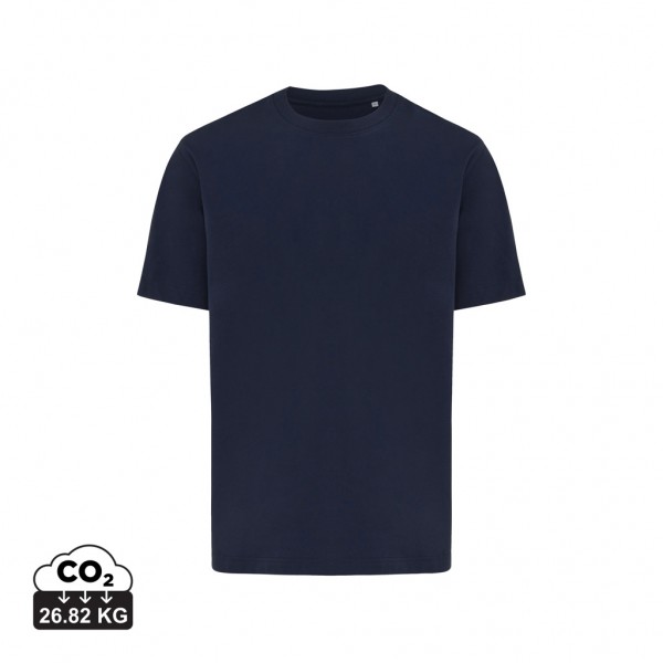 IQONIQ Nikko Heavyweight T-Shirt aus recycelter Baumwolle, navy blau L