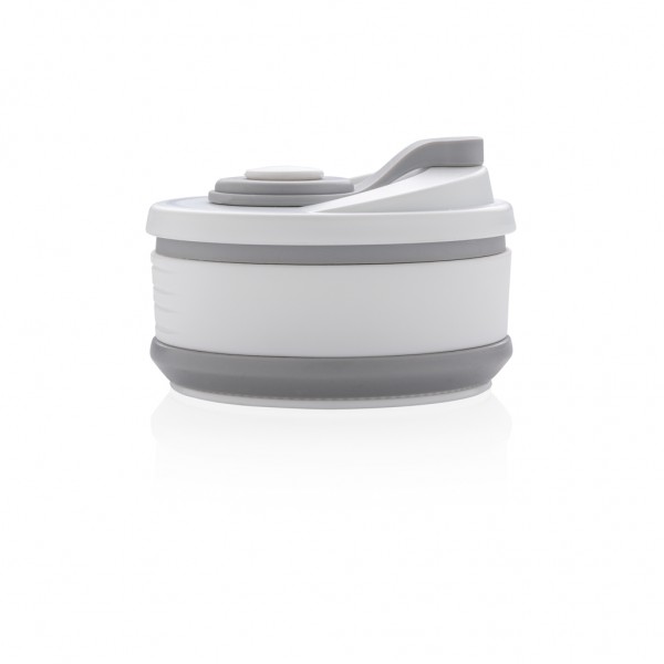 faltbarer Silikon-Becher, grau