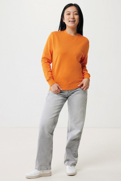 IQONIQ Etosha Lightweight Sweater aus recycelter Baumwolle, orange XL