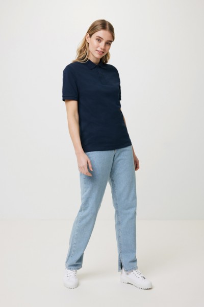 IQONIQ Yosemite Piqué-Poloshirt aus recycelter Baumwolle, navy blau XXXL