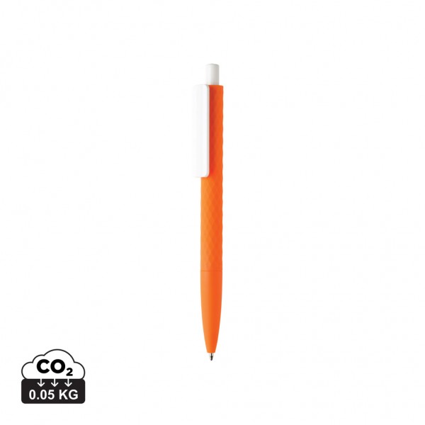 X3-Stift mit Smooth-Touch aus RCS recyceltem ABS, orange