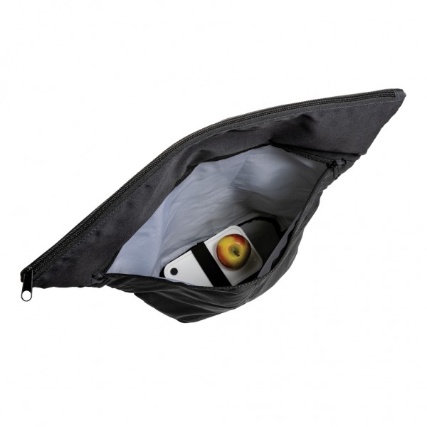 Dillon AWARE™ RPET faltbarer Lightweight-Rucksack, schwarz