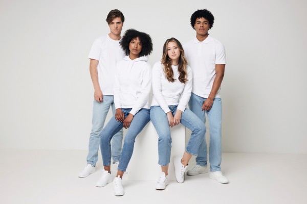 IQONIQ Jasper Hoodie aus recycelter Baumwolle, recycled white S