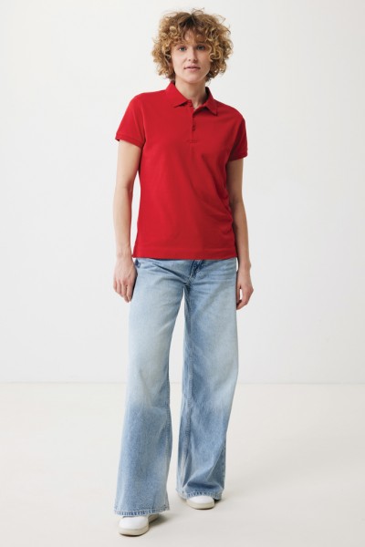 IQONIQ Yosemite Damen Piqué-Poloshirt aus rec. Baumwolle, rot XL