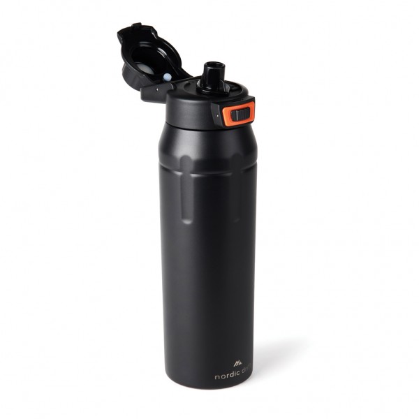 Nordic Drift Trail isolierte verschließbare RCS Sportflasche, schwarz