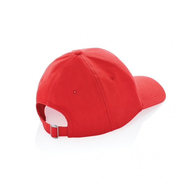 Impact 6 Panel Kappe aus 280gr rCotton mit AWARE™ Tracer, luscious red