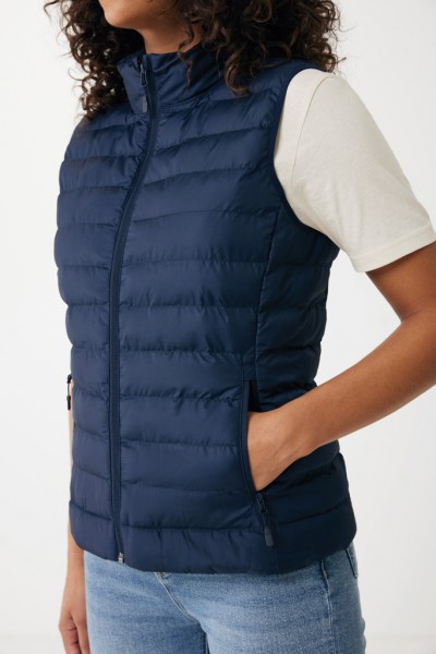 IQONIQ Meru Damen Bodywarmer aus recyceltem Polyester, navy blau XXS